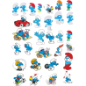 Стикерпак - набор наклеек Смурфики
